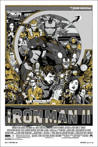 Illustration for article titled Iron Man 2 Posters That Look Forged from Sheer Cool